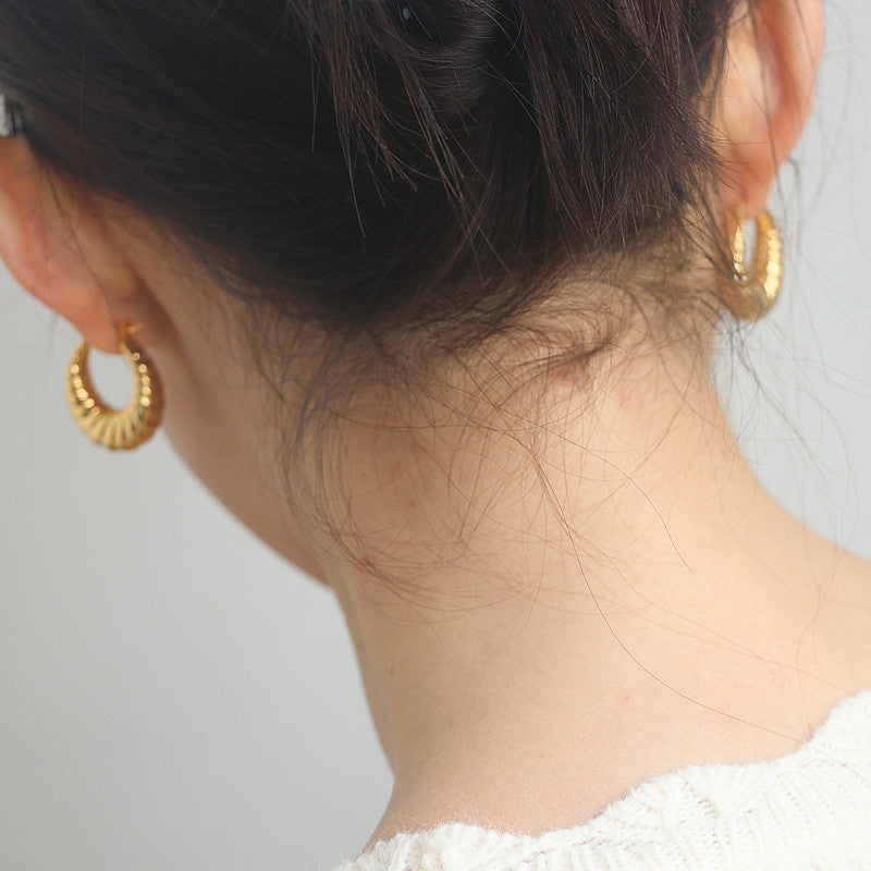 Chunky Gold Hoops